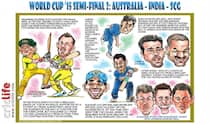 ICC Cricket World Cup 2015: Australia vs India, second semi-final in Sydney in caricatures
