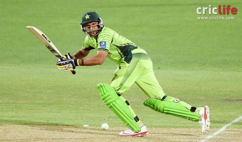 Shahid Afridi in action against India at Adelaide Oval in the group stage of the ICC Cricket World Cup 2015 © Getty Images