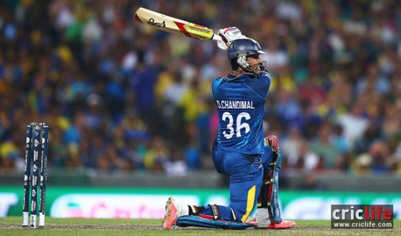 Dinesh Chandimal in action