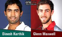 Dinesh Karthik and Glenn Maxwell