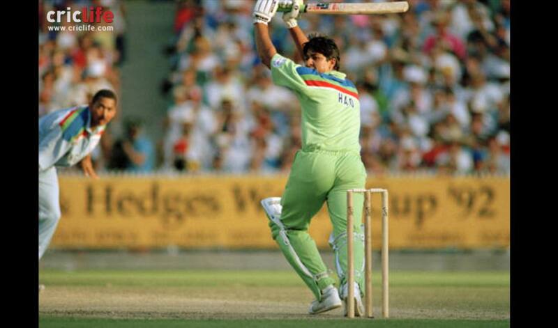 Inzamam-ul-Haq plays another attacking stroke