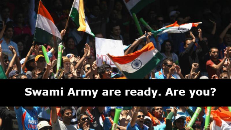 The Indian supporters, or Swami Army as they are popularly known as, promised to make the semi-final a 'home game' for India © Getty Images