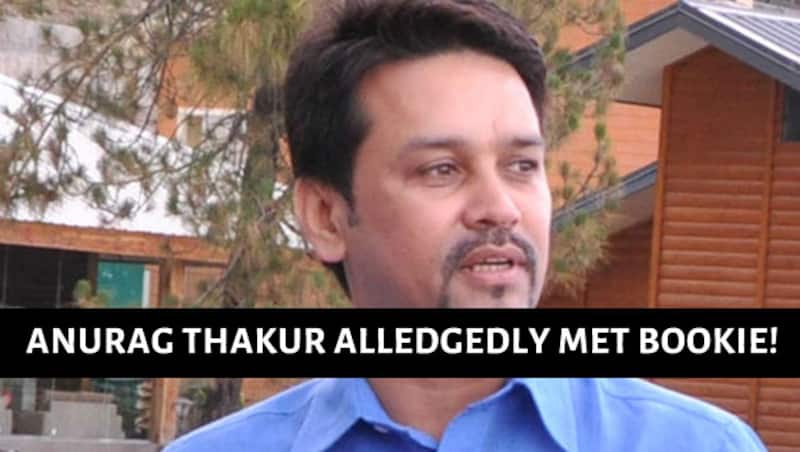Anurag Thakur (above) was pictured with is one Karan Gilhotra, a Chandigarh-based businessman &Acirc;&copy; IANS