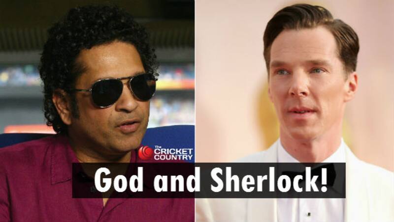 Sachin Tendulkar (left) and Benedict Cumberbatch are two of the most popular faces in the world, but for different reasons &Acirc;&copy; Getty Images