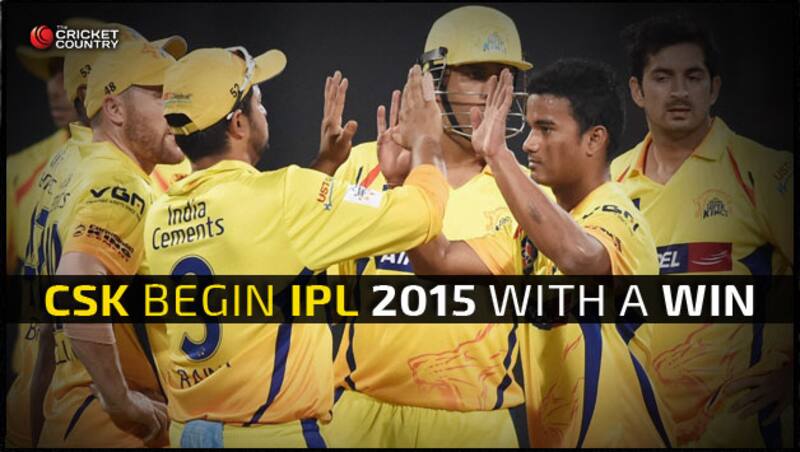 Chennai Super Kings had a nervy win to begin the IPL 2015 © IANS