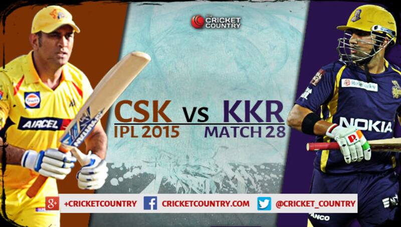 Chennai Super Kings vs Kolkata Knight Riders, IPL 2015 Match 28 Preview: Spin likely to dictate in the clash between defending champions and most consistent team