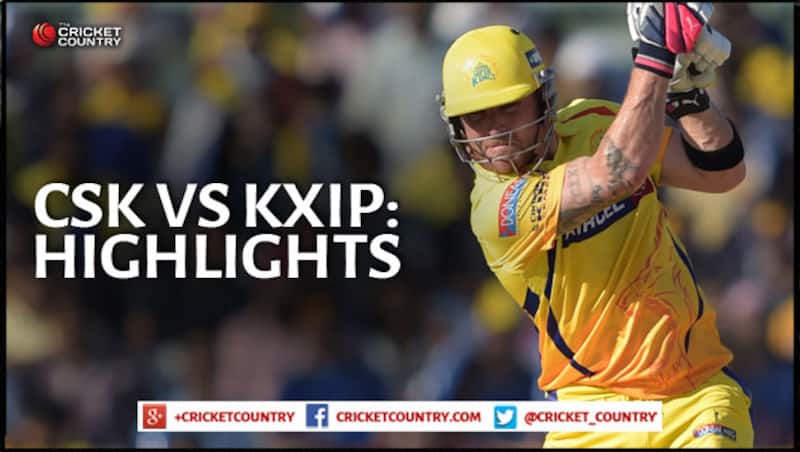 KXIP needed a good start but CSK (above) kept taking wickets and won the game comfortably &Acirc;&copy; IANS