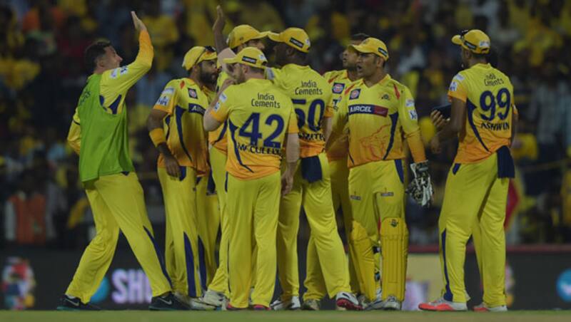 CSK (above) are ranked top second, while KXIP are ranked bottom second on seventh © IANS