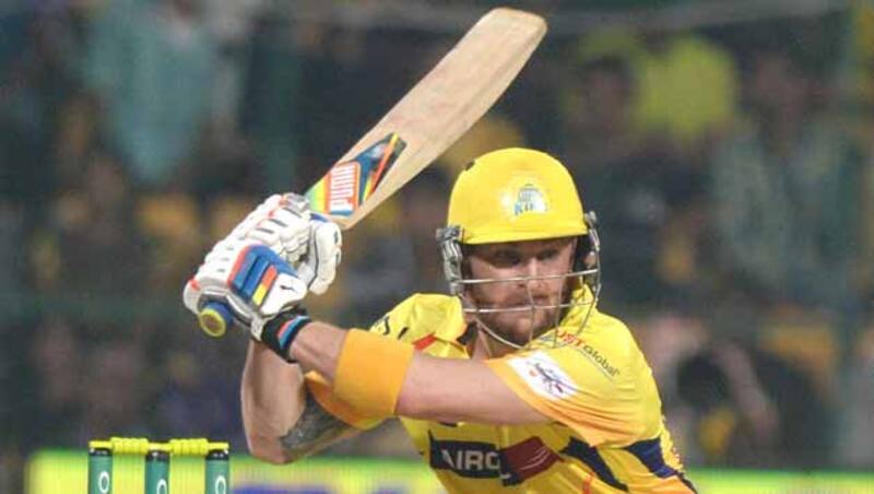 Brendon McCullum smashed 66 off 44 balls but was given a chance when dropped on --- &Acirc;&copy; Getty Images