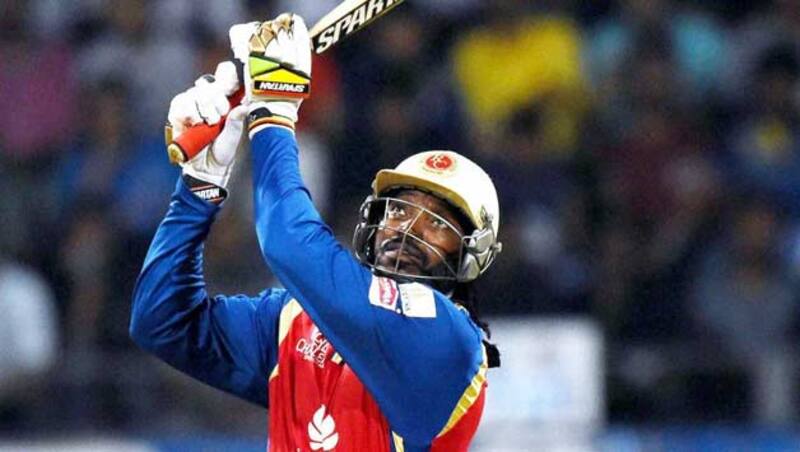 Chris Gayle (above) opened the batting for Royal Challengers Bangalore with Virat Kohli &copy; PTI (File Photo)