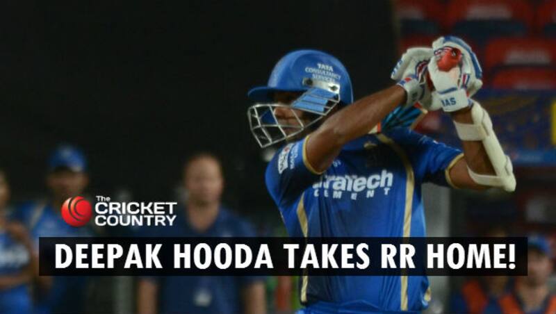 Deepak Hooda got to his fifty off 22 balls &copy; IANS