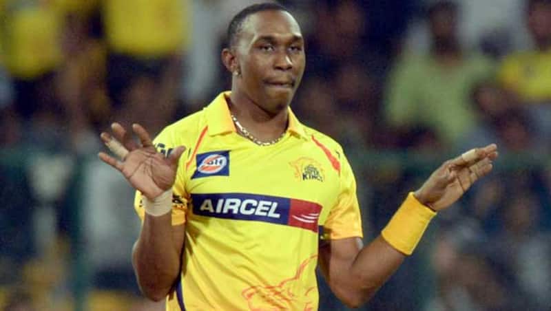 Dwayne Bravo (above) was dismissed for a mere single by fast-bowler, Dominic Joseph after being trapped leg-before © IANS (File Photo)