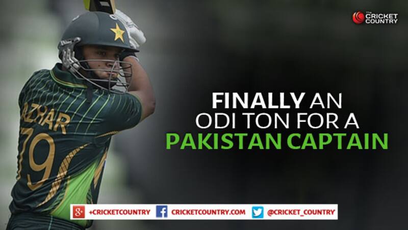 Azhar Ali scored his maiden hundred in ODI in this game © AFP