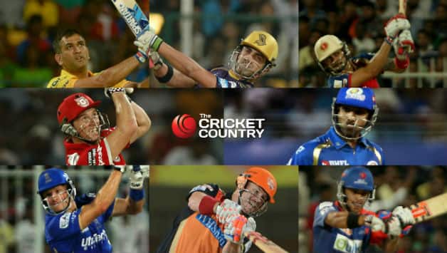 The eight captains of IPL 2015 © IANS