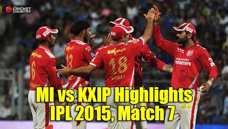 KXIP win their first game in IPL 2015 © IANS