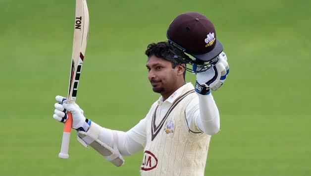 Kumar Sangakkara hit a brilliant hundred for Surrey © Getty Images
