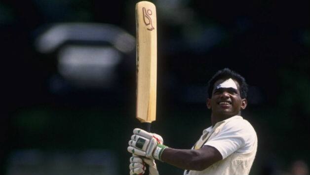 He scored only 5 runs, but two strokes Sanath Jayasuriya played would turn out to be iconic over the decade to come © Getty Images