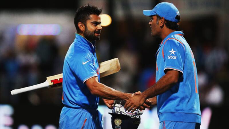 Both Virat Kohli (left) and MS Dhoni have invested in the Indian Super League (ISL) franchises as well &Acirc;&copy; Getty Images