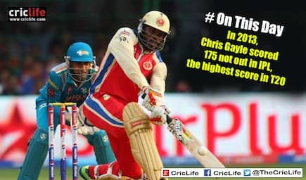 Chris Gayle registers the highest Twenty20 score; smashes unbeaten 175