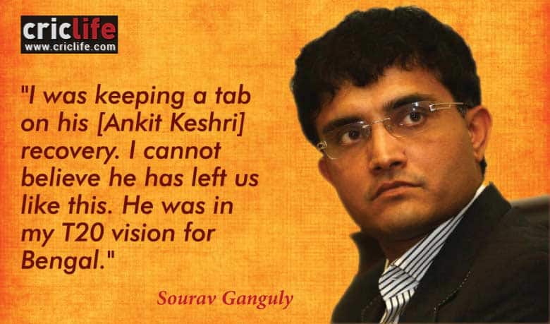Ankit Keshri was in my T20 vision for Bengal, says Sourav Ganguly