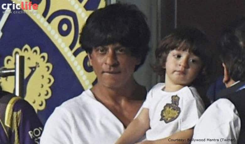 SRK happy to bring his kids to IPL, introduces AbRam to Kolkata