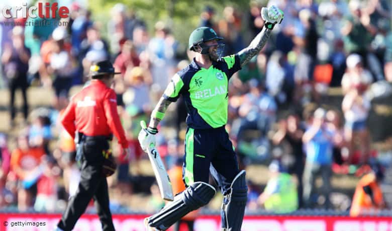 John Mooney pumps up his fists after scoring the winning runs