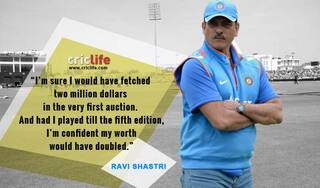 Ravi Shastri says that he would have fetched at least two million dollars in first IPL auction