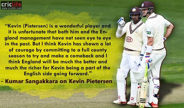 Kumar Sangakkara believes Kevin Pietersen has “much to offer” to England’s national side