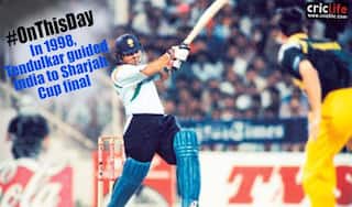 Sachin Tendulkar’s “sandstorm innings” powers India to Sharjah Cup final