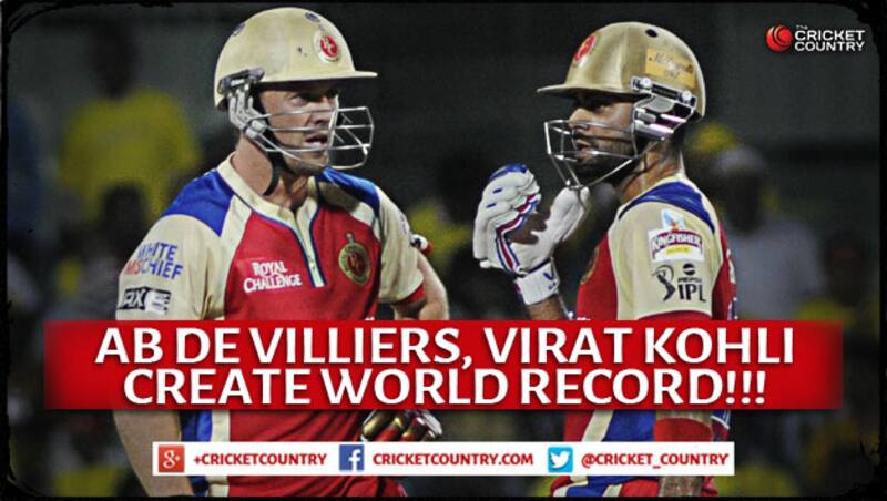 AB de Villiers (left) and Virat Kohli added 215 runs for the second wicket &Acirc;&copy; IANS