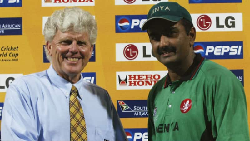 Aasif Karim (Right) was adjudged the man of the match against Australia in the 2003 World Cup despite ending up on the losing side &Acirc;&copy; Getty Images