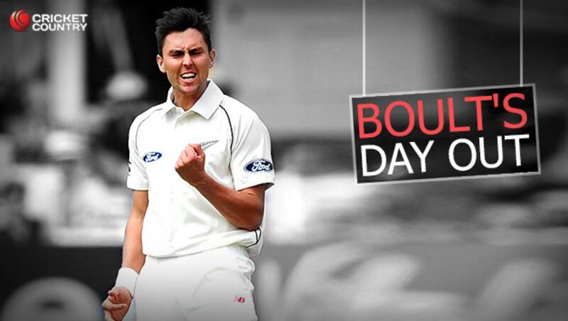 Trent Boult knows he has done his job this time, for Day 2 at least &Acirc;&copy; Getty Images