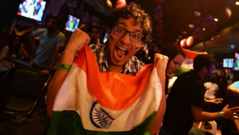 A typical Indian cricket fan &copy; Getty Images