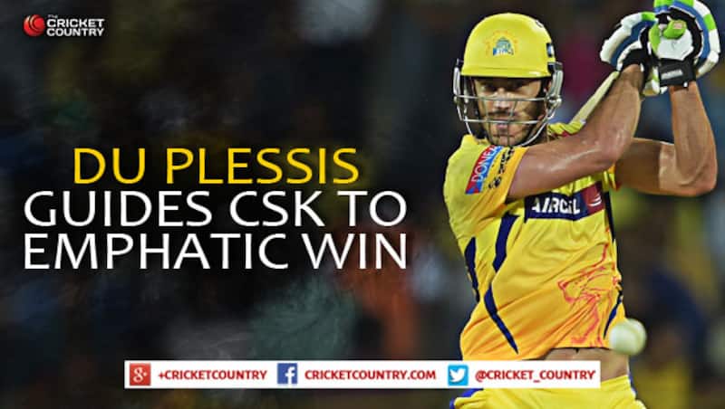 Faf du Plessis topp scored for CSK with 55 &Acirc;&copy; IANS