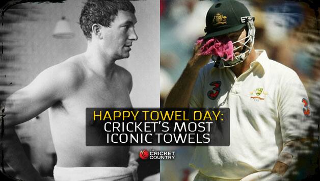 The Smoothex commercial featuring Richie Benaud; Steve Waugh’s iconic red rag, cut out of a towel © Getty Images