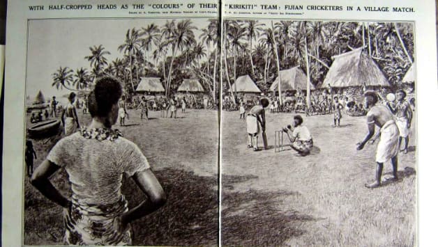 A sketch depicting kirikiti in Fiji on Illustrated London News, June 15, 1922. Photo Courtesy: Amazon.