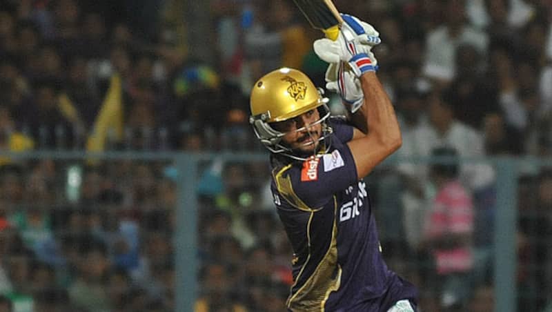 Manish Pandey (above) was dismissed for 22 by leg-spinner, Glenn Maxwell after being caught by Akshar Patel at long on &copy; IANS