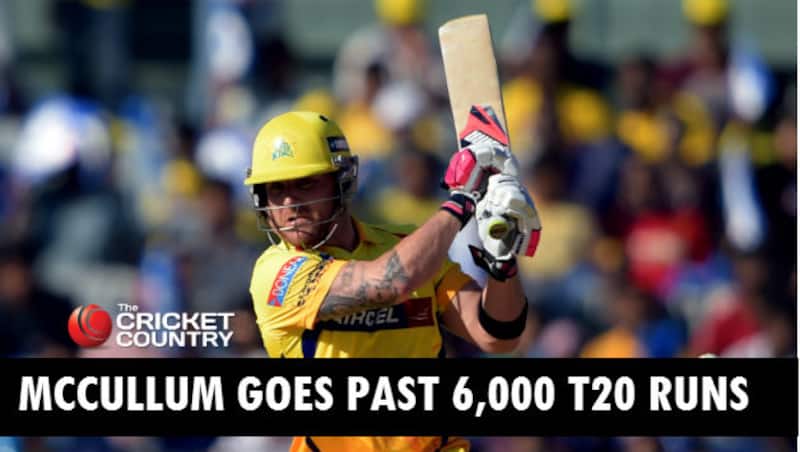 Brendon McCullum became the first New Zealander to score 6,000 T20 runs &copy; IANS
