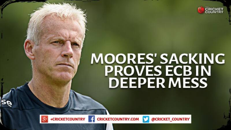 Peter Moores sacked as England coach just a year into his job &copy; Getty Images