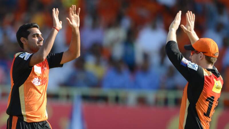 Bhuvneshwar Kumar (left) has been the most economical bowler so far &Acirc;&copy; IANS
