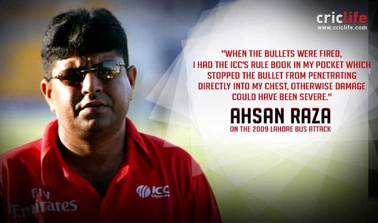 When the cricket laws’ book saved the life of Pakistani umpire Ahsan Raza