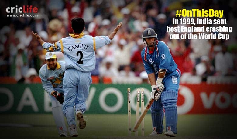 When a Sourav Ganguly-inspired India sent World Cup 1999 host England out of the competition