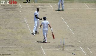 Jason Holder shatters Gary Ballance’s middle stump
