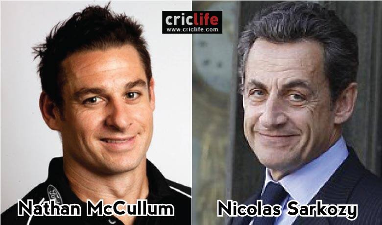 Nathan McCullum and Nicolas Sarkozy