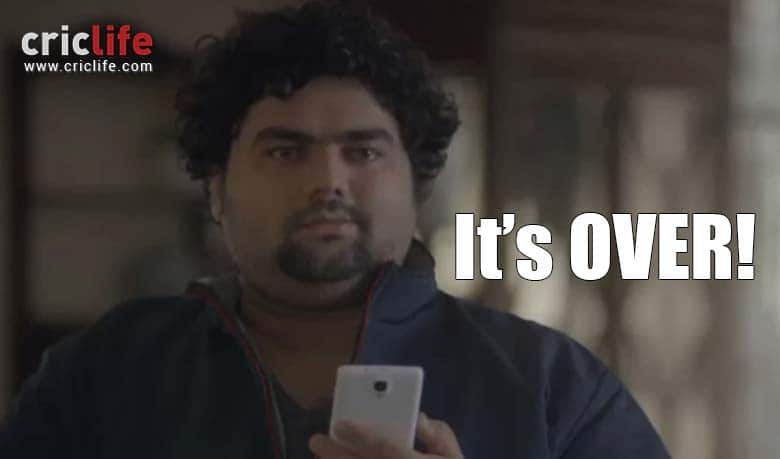 It’s ‘over’ says the cricketing nut to his girlfriend!