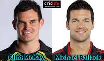 Clint McKay and Michael Ballack