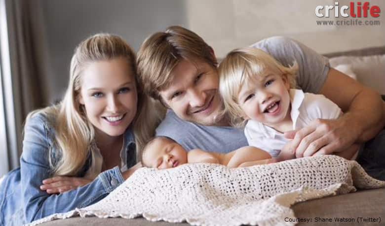 Shane Watson shares first pictures of his new-born daughter, Matilda Victoria