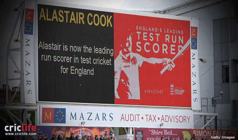 Headingley erupts on Cook’s achievement as the leading run-scorer for England in Tests