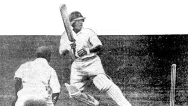 Patsy Hendren, in his “helmet”, flicks one from Learie Constantine Picture Courtesy: The Mail (Adelaide)
