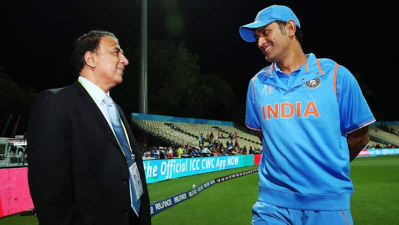 Sunil Gavaskar (Left) feels MS Dhoni needs to reinvent himself, specially while dealing with the bowlers &Acirc;&copy; Getty Images 